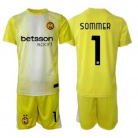 Inter Milan Yann Sommer #1 Torwart Fußballbekleidung Auswärtstrikot Kinder 2025-26 Kurzarm (+ kurze hosen)